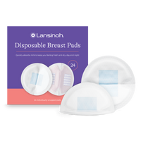 Jednokratni jastučići za dojilje lansinoh-uk disposable breast pads white with BlueLock core, 24 pads