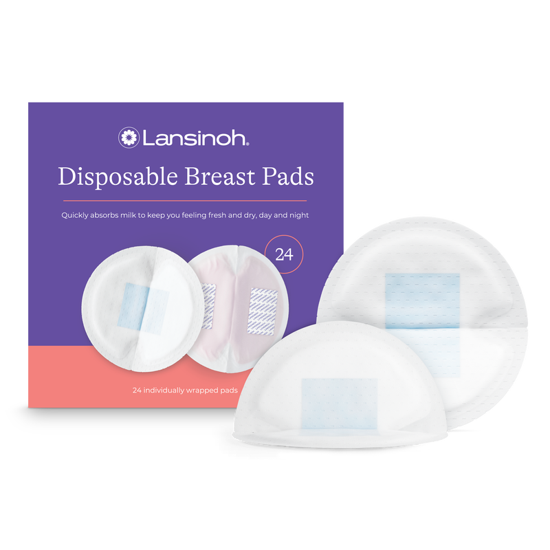 Jednokratni jastučići za dojilje lansinoh-uk disposable breast pads white with BlueLock core, 24 pads