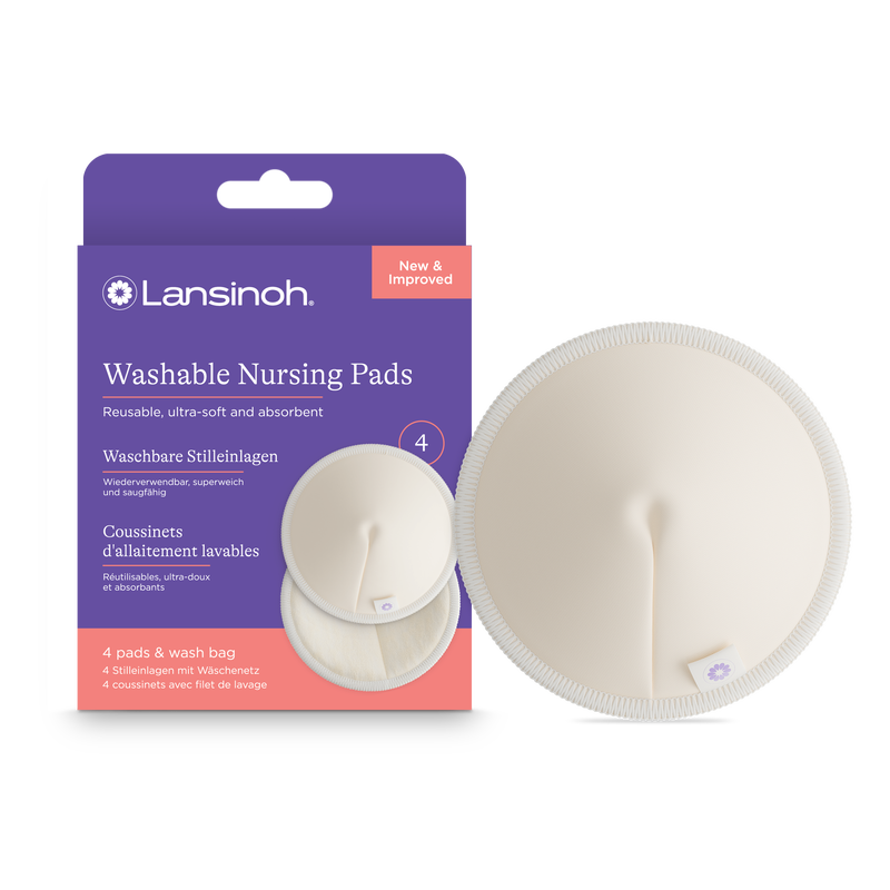 Perivi jastučići za dojilje lansinoh-uk nursing pads in white with waterproof outer layer, pack of 4