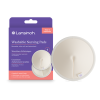 Perivi jastučići za dojilje lansinoh-uk nursing pads in white with waterproof outer layer, pack of 4