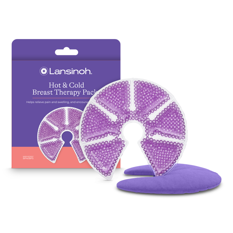 3u1 topla hladna terapija prsa, 2 kom lansinoh-uk hot and cold breast therapy pack in purple with microvalve heating